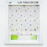 Store enrouleur bateau rideau romain voilage motif papillon or - joyswahl - l / h 100x130 cm Store enrouleur bateau rideau romain voilage motif papillon or - joyswahl - l / h 100x130 cm