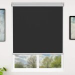 Store enrouleur occultant sans percage store opaque noir 90 x 180 cm isolant thermique pour fen�tres ...