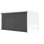 Store de pergola bioclimatique - 370 x 204 cm - gris anthracite