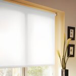 Store enrouleur tamisant blanc