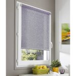 Store enrouleur tamisant paillette - gris ros� - l49 x h190cm - madecostore