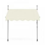 Store ext�rieur manuel 15m - toile polyester r�sistante - hauteur ajustable 200 - 300cm - ombrage pour ...