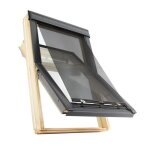 Store ext�rieur - avosdim - compatible velux � - noir - screen r�flective - tamisant