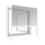 Store moustiquaire enroulable 130x160 cm aluminium blanc Store moustiquaire enroulable 130x160 cm aluminium blanc