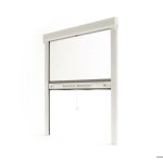 Store moustiquaire recoupable - avosdim - luxe - aluminium - blanc - l125 x h160 cm