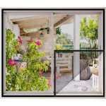 Store moustiquaire fen�tre - zgeer - 80x100 cm - sans per�age - maille fine - noir - auto - agrippante ...