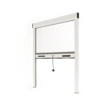 Store moustiquaire alu recoupable - l150 x h230cm - blanc
