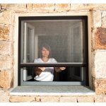 Store moustiquaire recoupable - avosdim - luxe - aluminium - noir ral9011 - 125x220cm