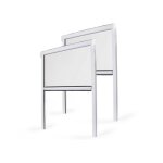 Store moustiquaire recoupable pvc blanc - l 80 x h 130 cm - lot 2