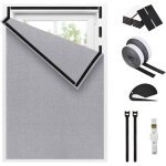 Stores occultants d�coupable 100x150cm 100% occultant pour fen�tres chambres � coucher et lucarnes (gris) ...