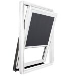 Store occultant oss. blanche compatible velux � pour dimension m04 - gris ant.