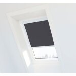 Store occultant oss. blanche compatible velux � pour dimension mk06 - gris ant.