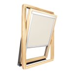 Store occultant compatible roto � - vitrage h63. 5 x 40cm - beige