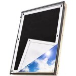 Store occultant sans per�age pour velux s06 / 606 - 96x93cm � ventouse - rideau thermique isolant
