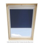 Store occultant solstro bleu fonc� compatible avec velux ggl ck02 et ggu ck02
