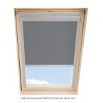 Store occultant solstro gris compatible avec velux ggl mk08 ggu mk08 gpl mk08 gpu mk08