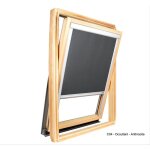Store occultant compatible velux � pour dimension c04 - gris anthracite