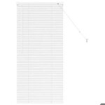 Store v�nitien en aluminium - vidaxl - 60x130 cm - blanc - finition mate - usage int�rieur - montage ...