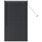 Store v�nitien en aluminium - vidaxl - 70x130 cm - noir - finition mate - usage int�rieur - montage ext�rieur ...