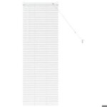 Store v�nitien en aluminium - vidaxl - blanc - 50x130 cm - finition mate - usage int�rieur - fonctionnement ...