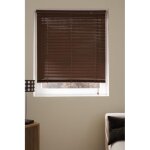 Store vnitien uni en pvc - chocolat - 60 x 175 cm