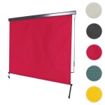 Store vertical - hwc - f42 - protection uv 50 - 250x180cm - bordeaux - rouge