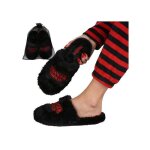 Stranger things chaussons antid�rapants pour femmes chaussons chauds et doux pour la maison + sac cadeau ...