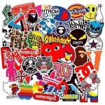 Street fashion marque autocollants stickers autocollants en vinyle pour ordinateur portable pour bouteille ...
