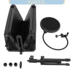 Studio denregistrement pliable de protection de micro de r�duction de bruit sonore avec support anti ...