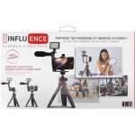 Tnb kit studio influence ? tr�pied compact multicolore t�l�commande bluetooth micro filaire et flash ...