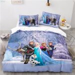Sty - 923 parure de lit dessin anim� disney la reine des neiges ensemble de literie avec housse de anna ...