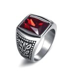 Style 7 9 - punk titane acier bague pour hommes bijoux valknut chevalire bague odin symbole nordique ...