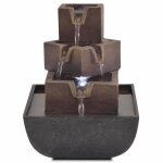 Fontaine dextrieur fontaine de jardin - style lgance chic - couleur gris et marron