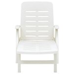 Style minimaliste - bain de soleil / transat - chaise longue pliable plastique blanc dfa3439146