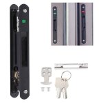 Style moderne encastr� porte coulissante fen�tre crochet serrure ensemble de serrure de porte mobile ...