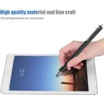 Stylet pour cran tactile - samsung - tab / lg / huawei / xiaomi - noir - alliage daluminium - 14 cm