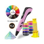 Stylo 3d - stylo 3d pour enfants - kit de d�marrage stylo 3d - avec �cran lcd - 10 couleurs - c�ble de ...