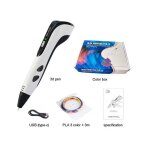 Stylo 3d - stylo 3d pour enfants - kit de d�marrage stylo 3d - avec �cran lcd - 10 couleurs - c�ble de ...