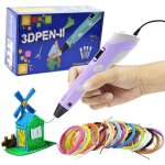Stylo 3d pipihome - impression 3d - 20 couleurs aléatoires pla filament - violet Stylo 3d pipihome - impression 3d - 20 couleurs aléatoires pla filament - violet