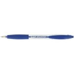 Stylo bic atlantis - bic - rtractable - encre bleue - pointe moyenne - confort anti - glisse