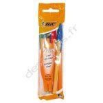 Stylo bic - orange - sachet de 4 - couleurs assorties - pointe fine - non effaçable Stylo bic - orange - sachet de 4 - couleurs assorties - pointe fine - non effaçable