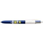 Stylo bille 4 couleurs - bic - who?s the boss - pointe moyenne 1mm - rechargeable - mixte