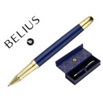 Stylo - bille - aluminium - bleu marine - pointe fine - encre bleue - crin lgant