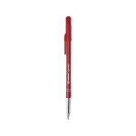 Stylo bille - aplus - semi transparent - pointe moyenne - encre rouge