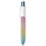 Stylo bille bic 4 couleurs gradient rtractable et rechargeable