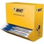 Stylo bille - bic - cristal - pointe moyenne - pack 90 + 10 - couleur bleu