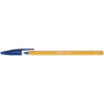 Stylo � bille - bic - orange fine - encre bleue - 035 mm - corps hexagonal