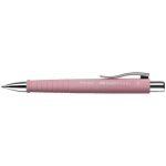 Stylo - bille r�tractable faber - castell poly ball xb - pointe large 06 mm - encre bleue - ros�
