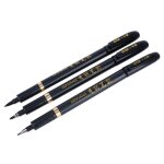 Stylo calligraphie 3pcs chinois shodo pinceau encre stylo écriture dessin artisanat sg Stylo calligraphie 3pcs chinois shodo pinceau encre stylo écriture dessin artisanat sg