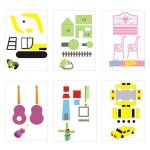 Papier modle pour stylo 3d - non spcifi - 40 motifs de dessin anim - 250 x 170 mm - 20 pices par ...
